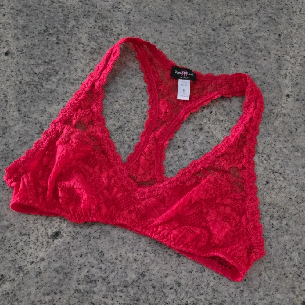Cosabella Women's Lace Bralette - Red